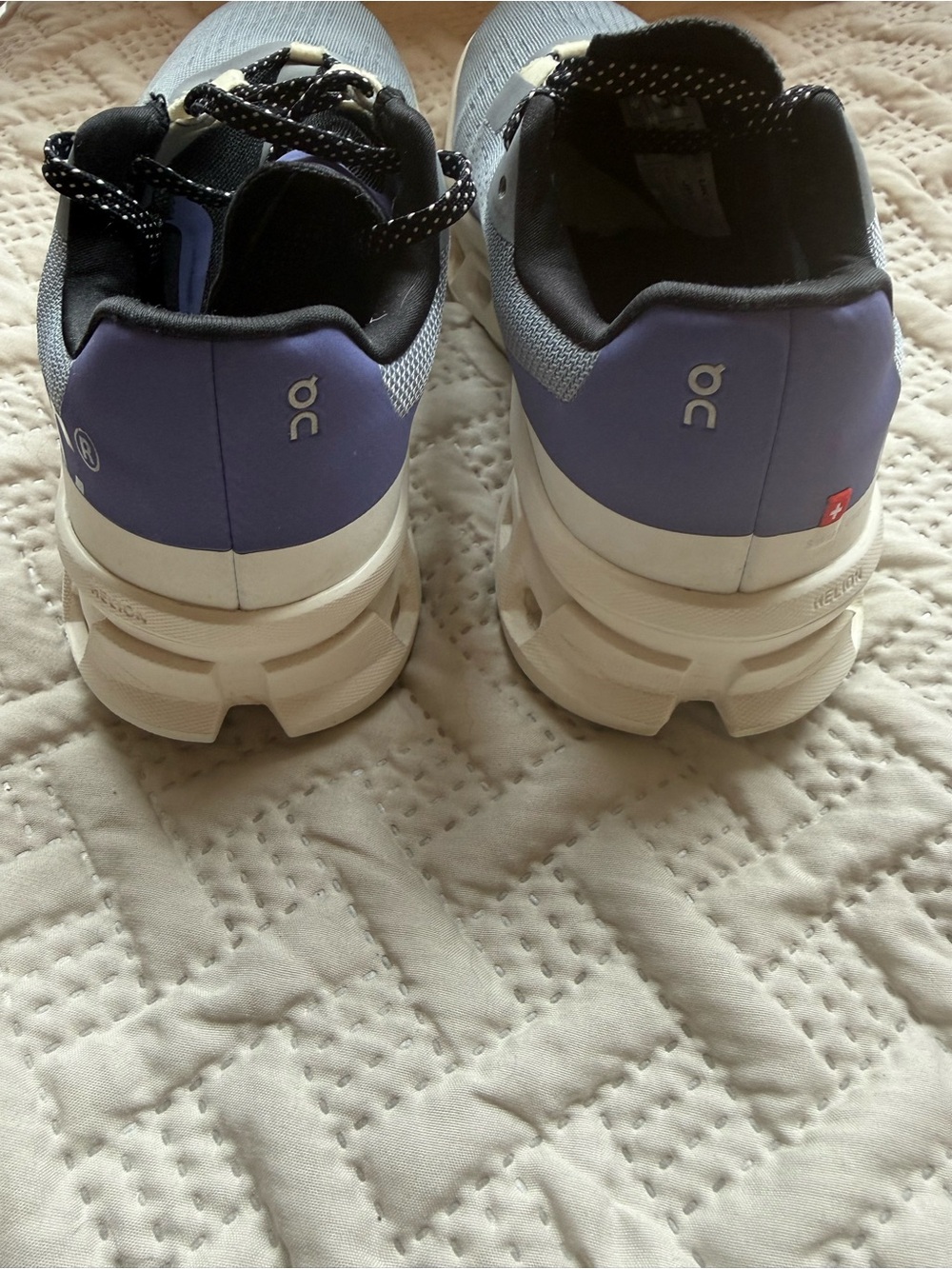 On Running Cloudtec Women’s Light Blue and White Sneakers - Picture 6 of 8